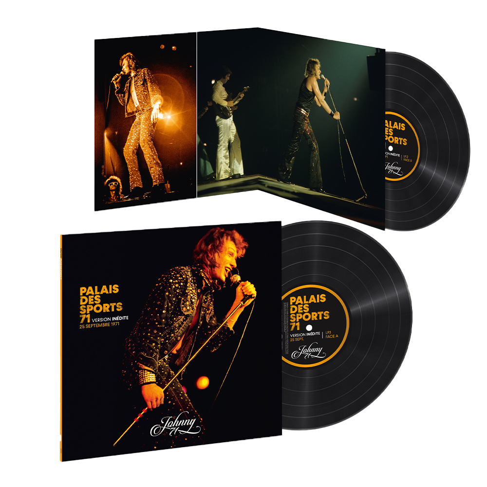 JOHNNY HALLYDAY 71 - DOUBLE VINYLE PALAIS DES SPORTS 71 (Version inédite 25 septembre 1971)