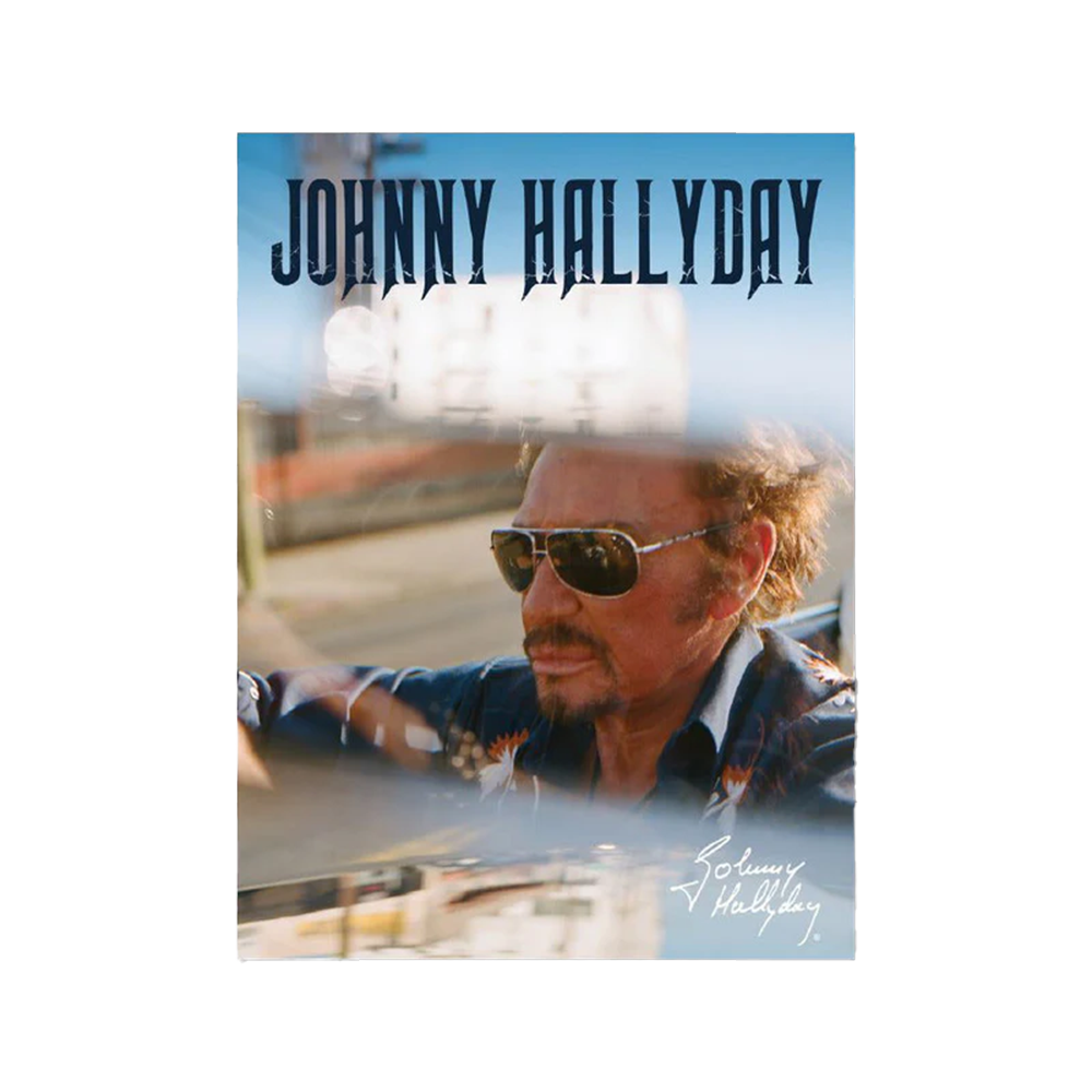 Photo portrait Johnny Hallyday Car