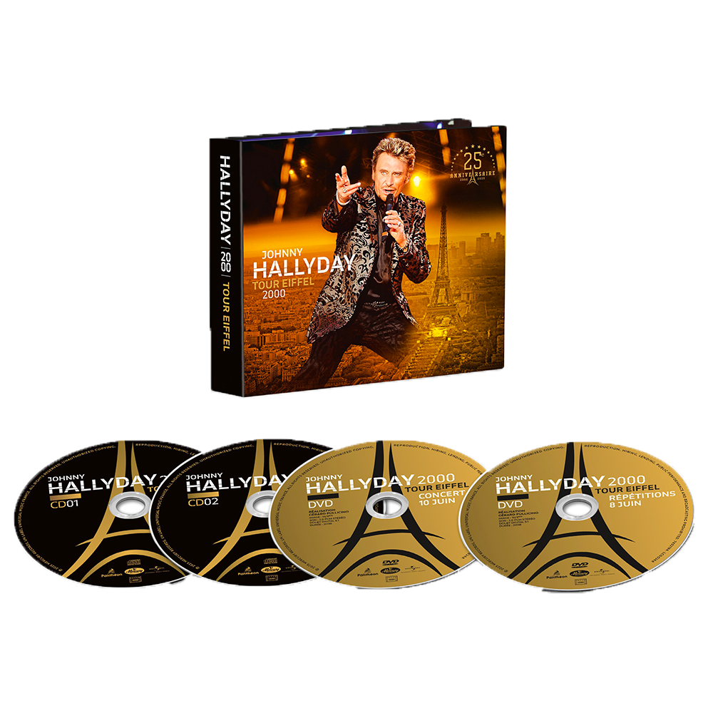 JOHNNY HALLYDAY - LIVE TOUR EIFFEL 2000 - 2CD + 2DVD