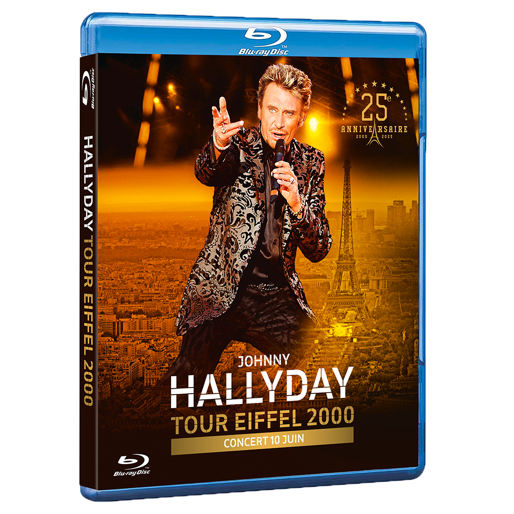 JOHNNY HALLYDAY BLURAY LIVE TOUR EIFFEL 2000