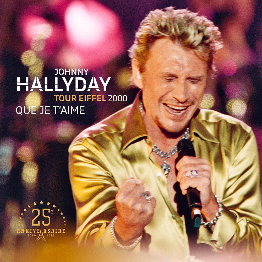 JOHNNY HALLYDAY - 45T QUE JE T'AIME - LIVE TOUR EIFFEL 2000 - EXCLUSIVITÉ STORE