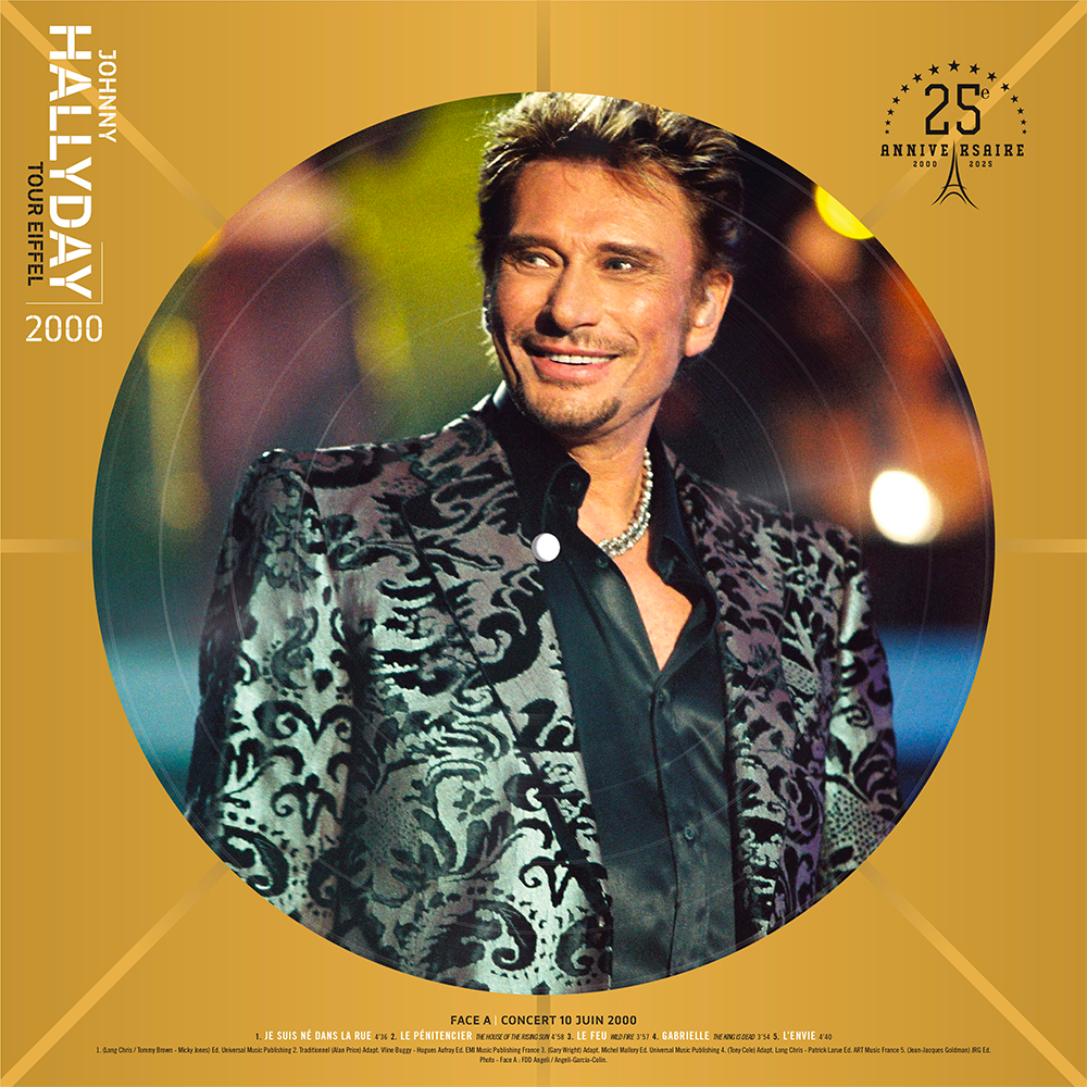 JOHNNY HALLYDAY - PICTURE VINYLE LIVE TOUR EIFFEL 2000 - EXCLUSIVITÉ STORE