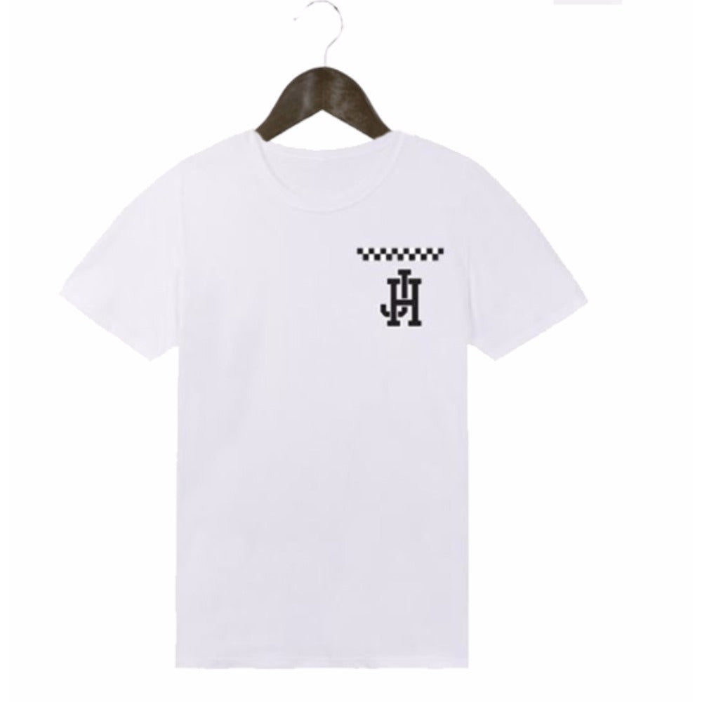 Tee-Shirt Homme blanc Double Guitare - Johnny Hallyday