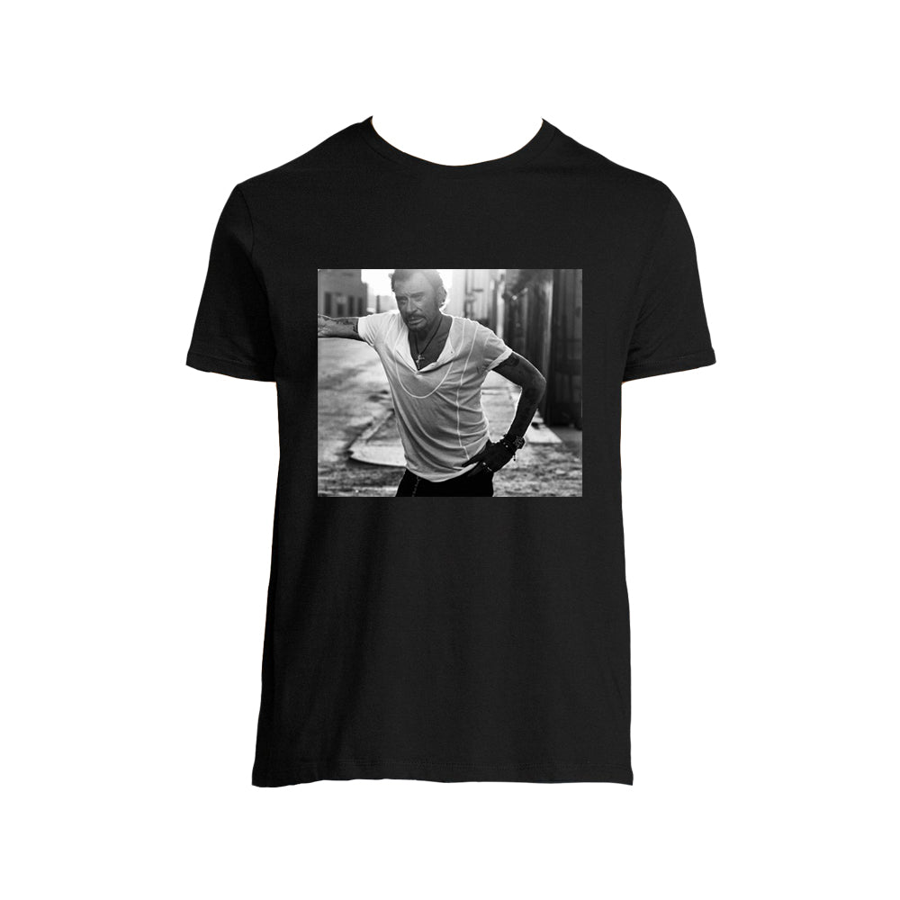 T-shirt noir nouvel album - Johnny Hallyday
