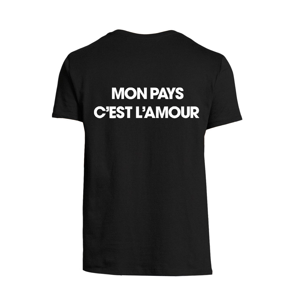 T-shirt noir nouvel album - Johnny Hallyday