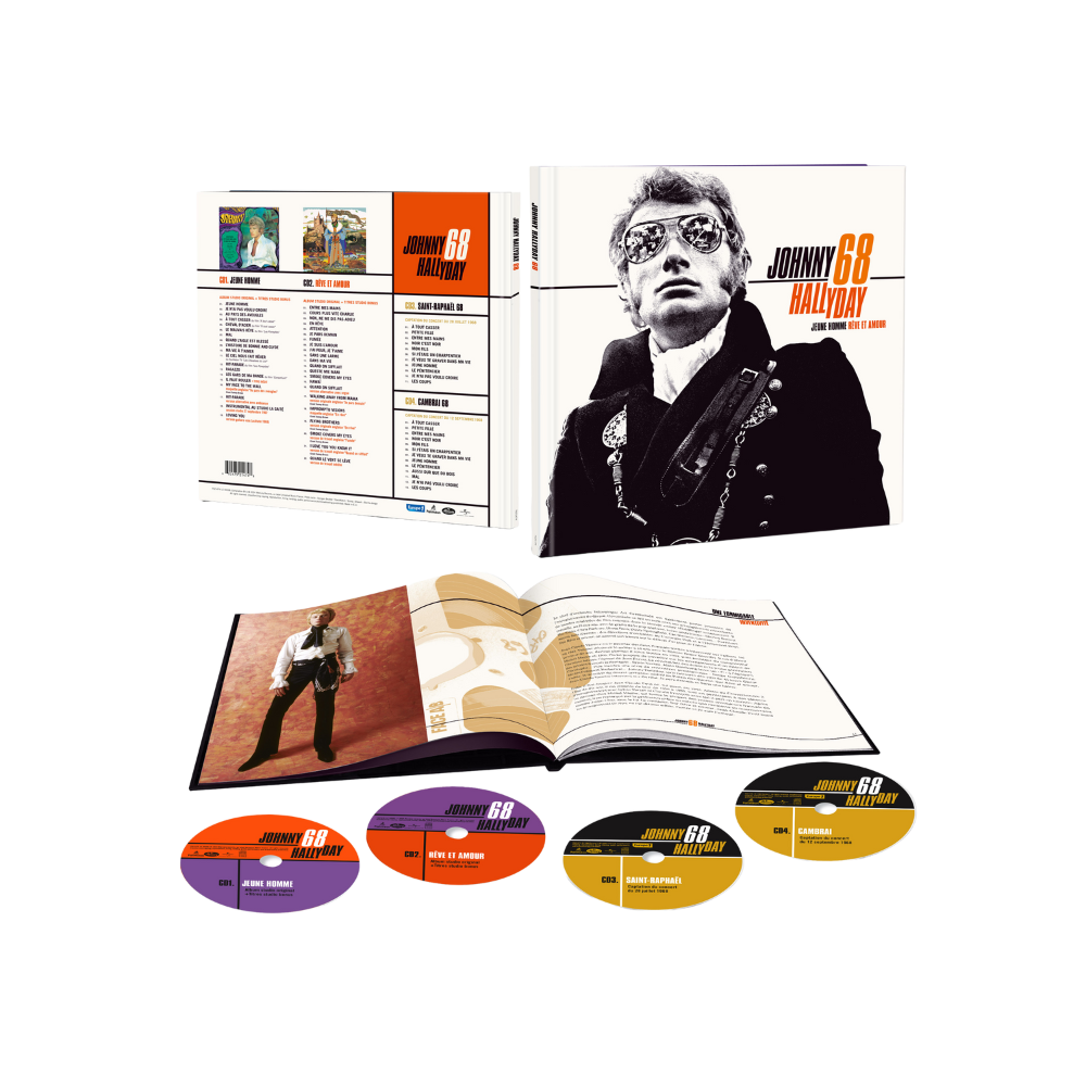 JOHNNY HALLYDAY 68 – Coffret Super Deluxe Édition - 4CD - Tirage Limité et Numéroté