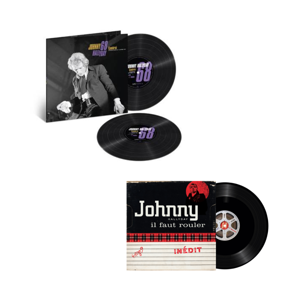 JOHNNY 68 – Live Cambrai 68 Double Vinyle + IL FAUT ROULER - 45T