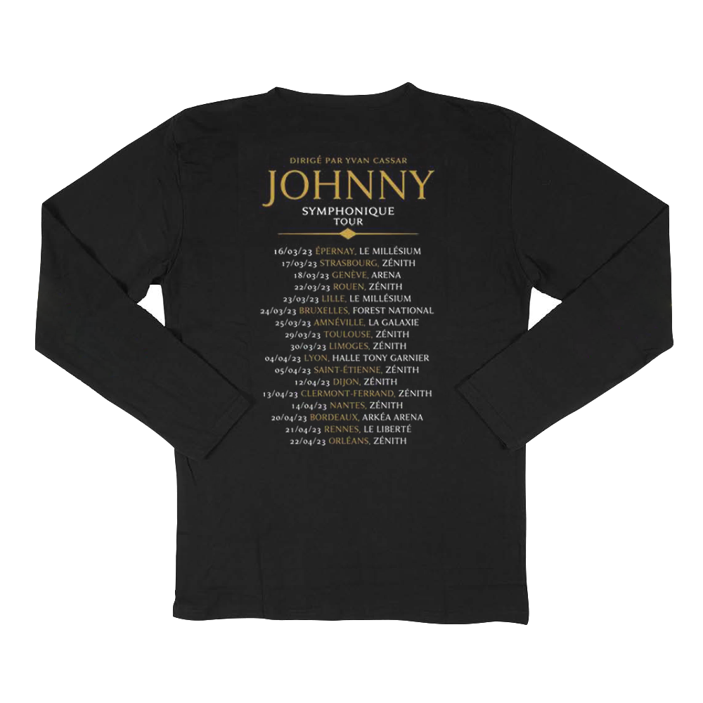 Johnny Symphonique Tee-shirt Manches Longues Noir