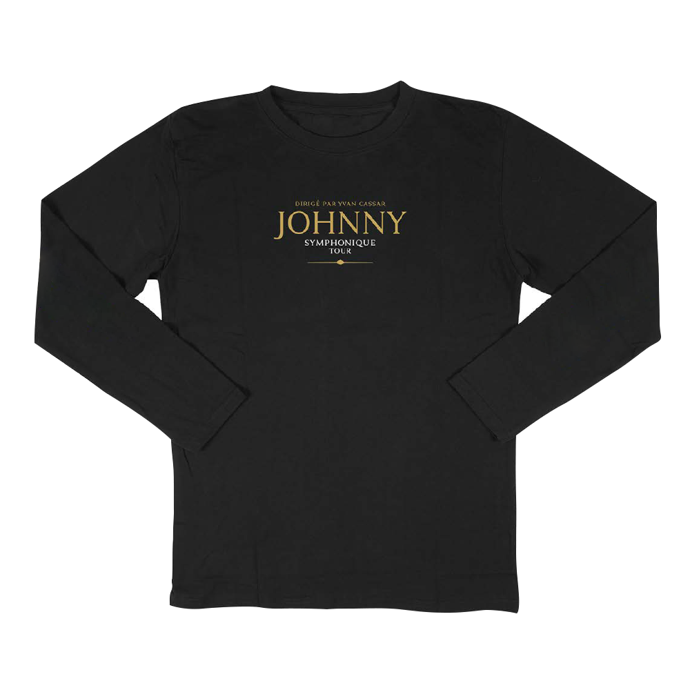 PACK JOHNNY HALLYDAY - LA MUSIQUE QUE J'AIME - Vinyle Dédicacé par Yvan Cassar + T-Shirt manches longues Johnny Symphonique