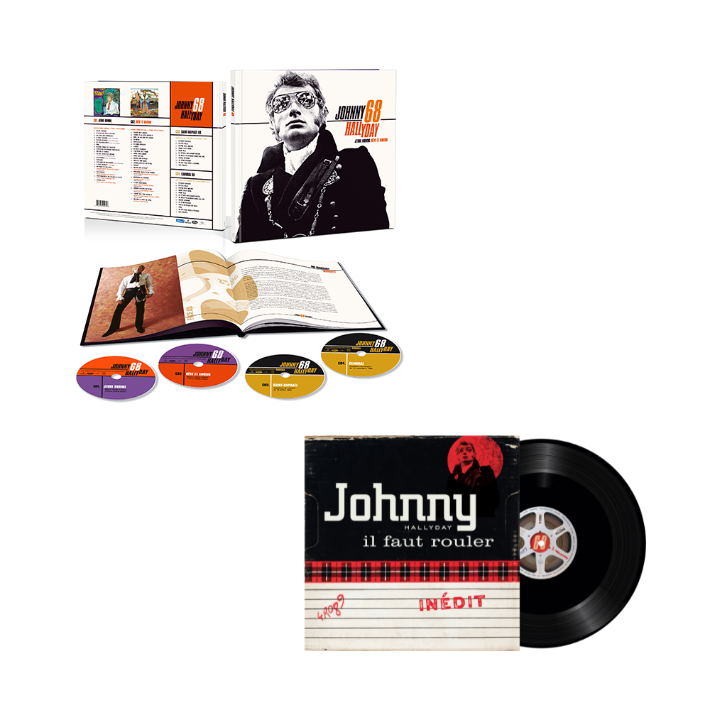 JOHNNY 68 - Coffret Super Deluxe Édition + IL FAUT ROULER - 45T