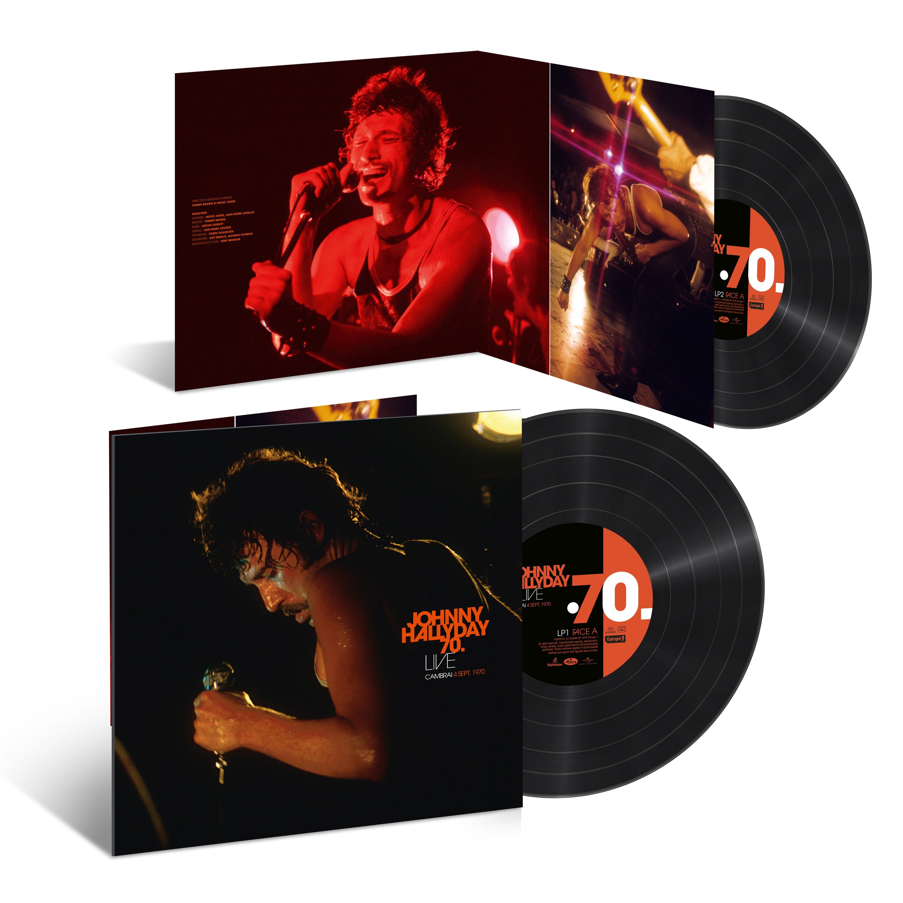 JOHNNY 70 - DOUBLE LP LIVE CAMBRAI 04.09.70 - TIRAGE LIMITÉ ET NUMÉROTÉ