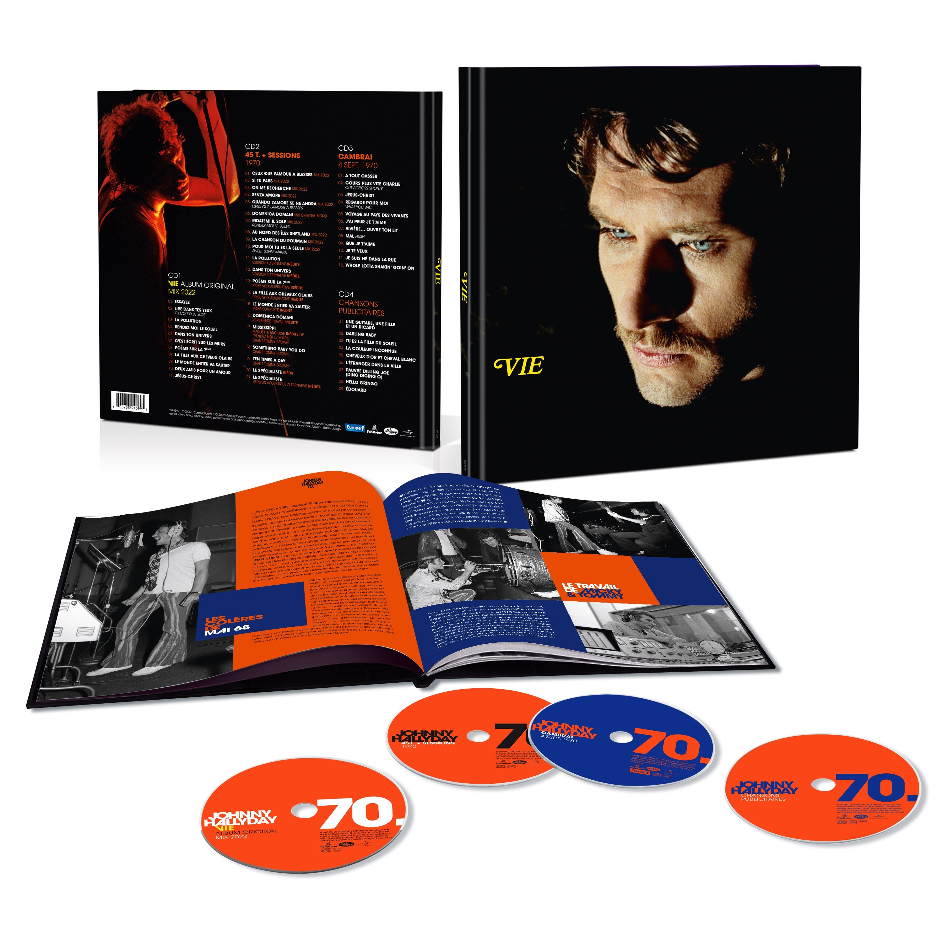 JOHNNY 70 - COFFRET SUPER DELUXE ÉDITION - 4CD - TIRAGE LIMITÉ ET NUMÉROTÉ