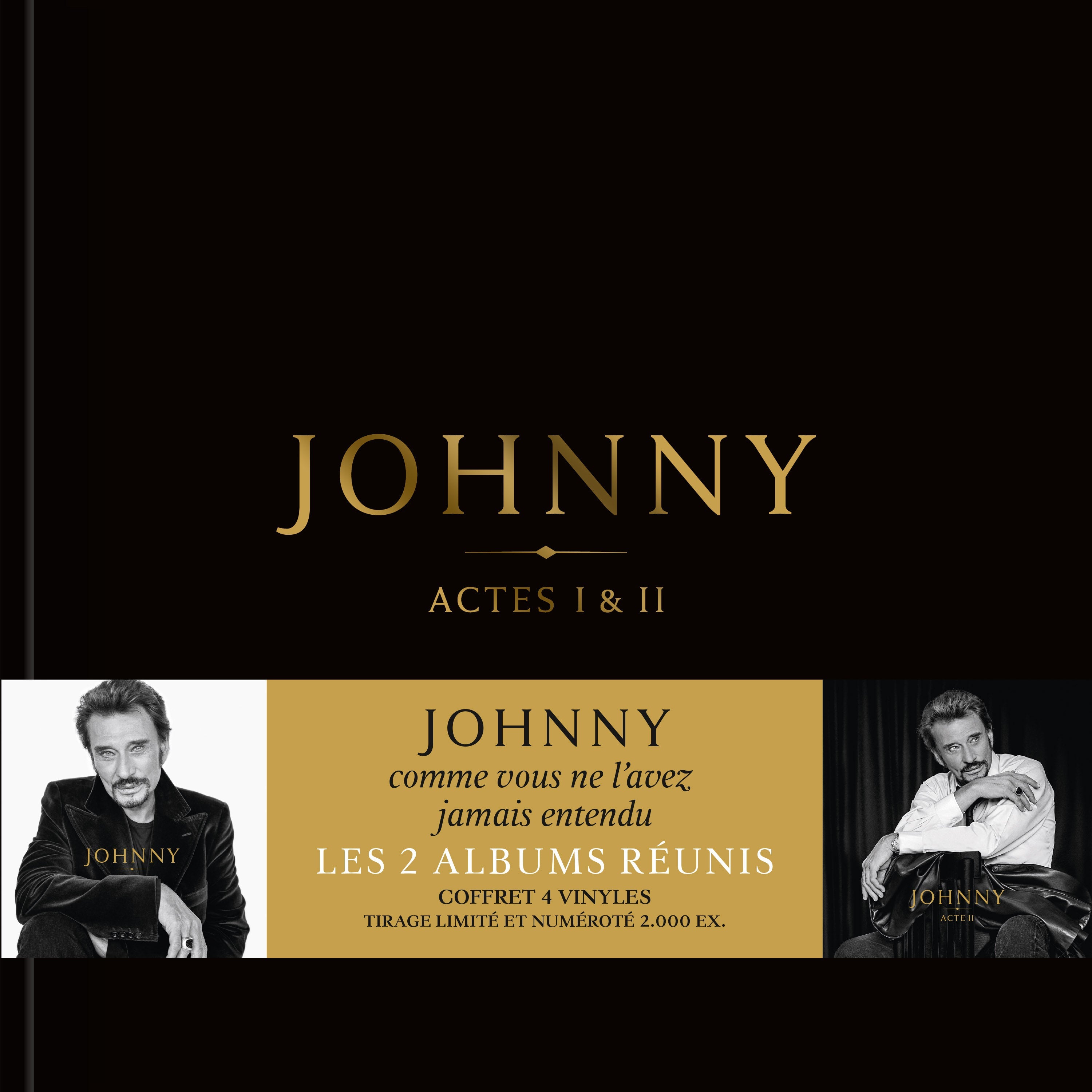 Johnny Acte 1 Acte 2 - Édition 4 vinyles noirs