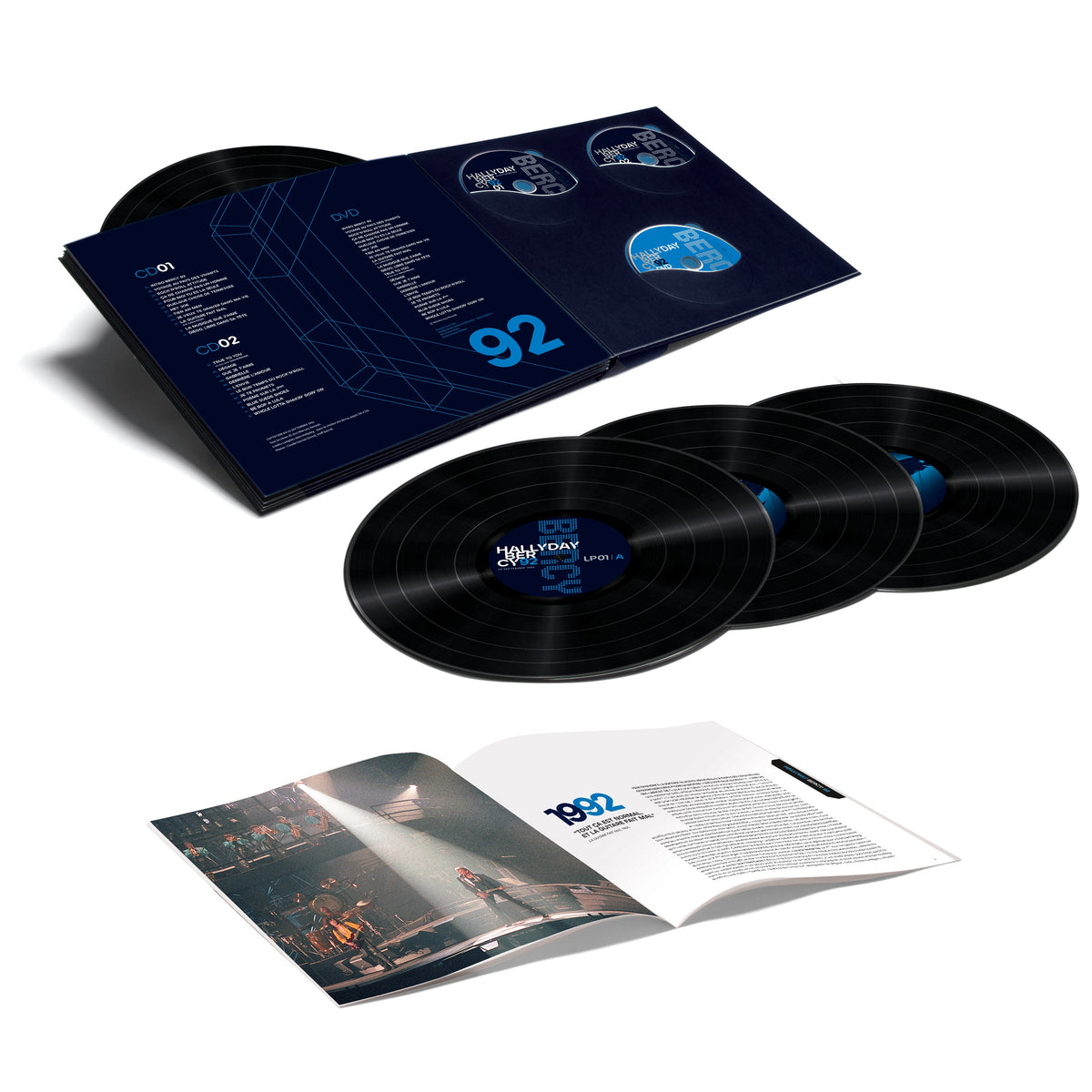 Coffret Collector Bercy 92 (édition limitée) - Store Johnny Hallyday