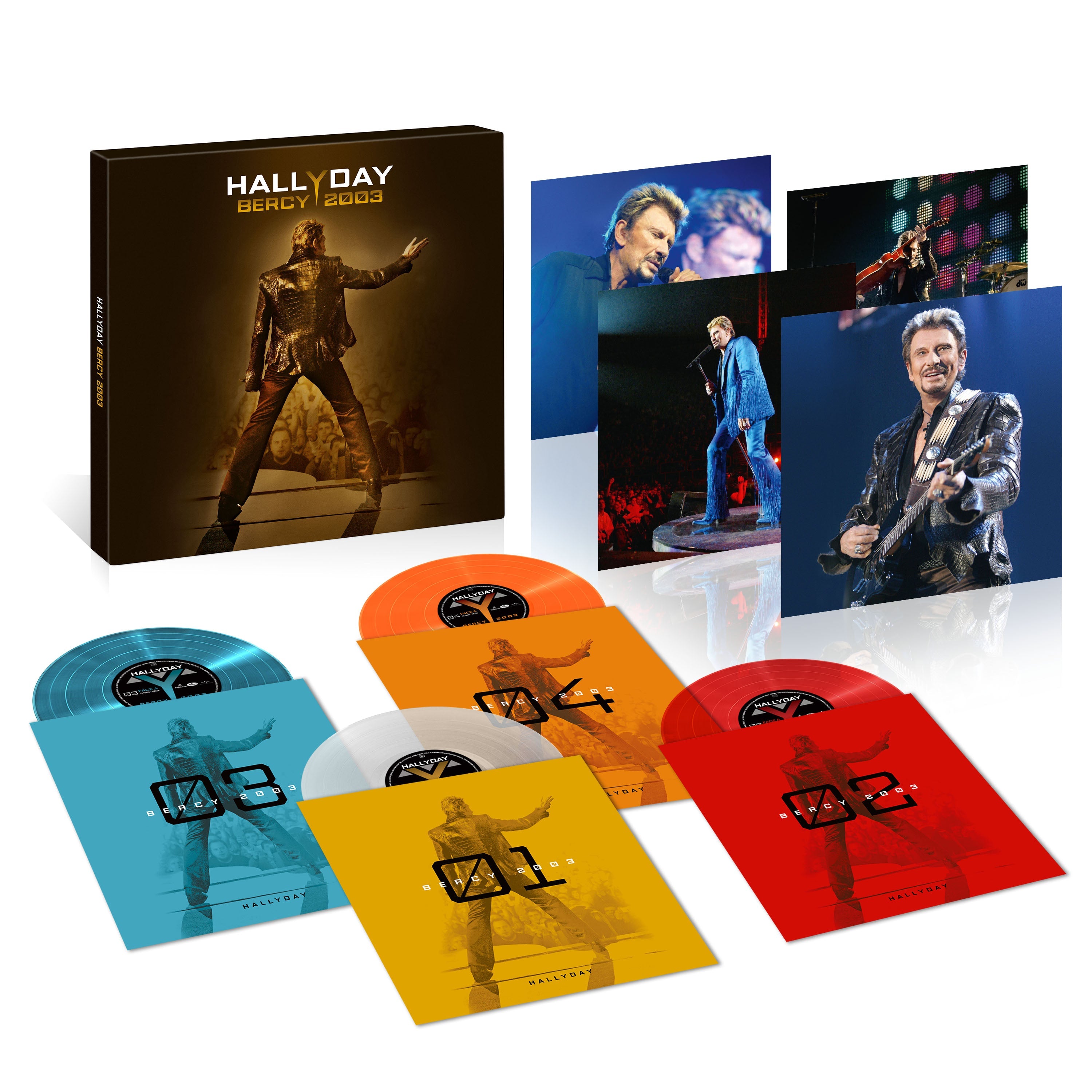 Bercy 2003 - Coffret 4 vinyles couleur - Édition limitée et numérotée