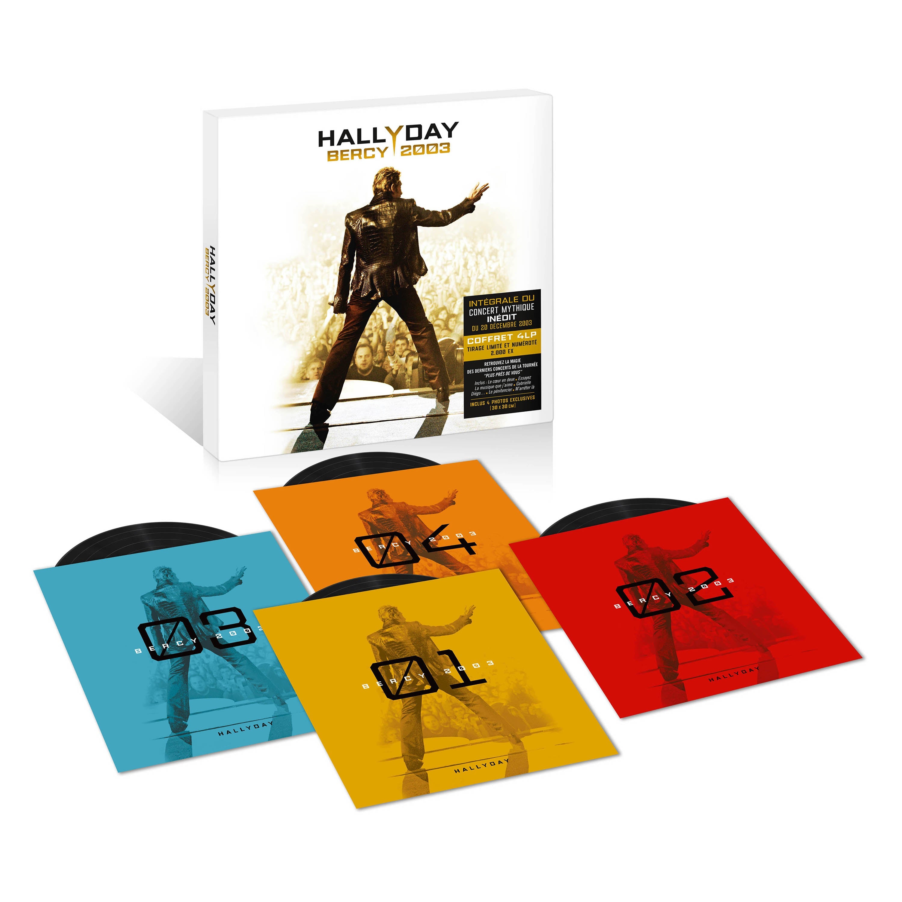 Bercy 2003 - Coffret 4 vinyles - Édition limitée et numérotée (500 premiers numéros sur le store)