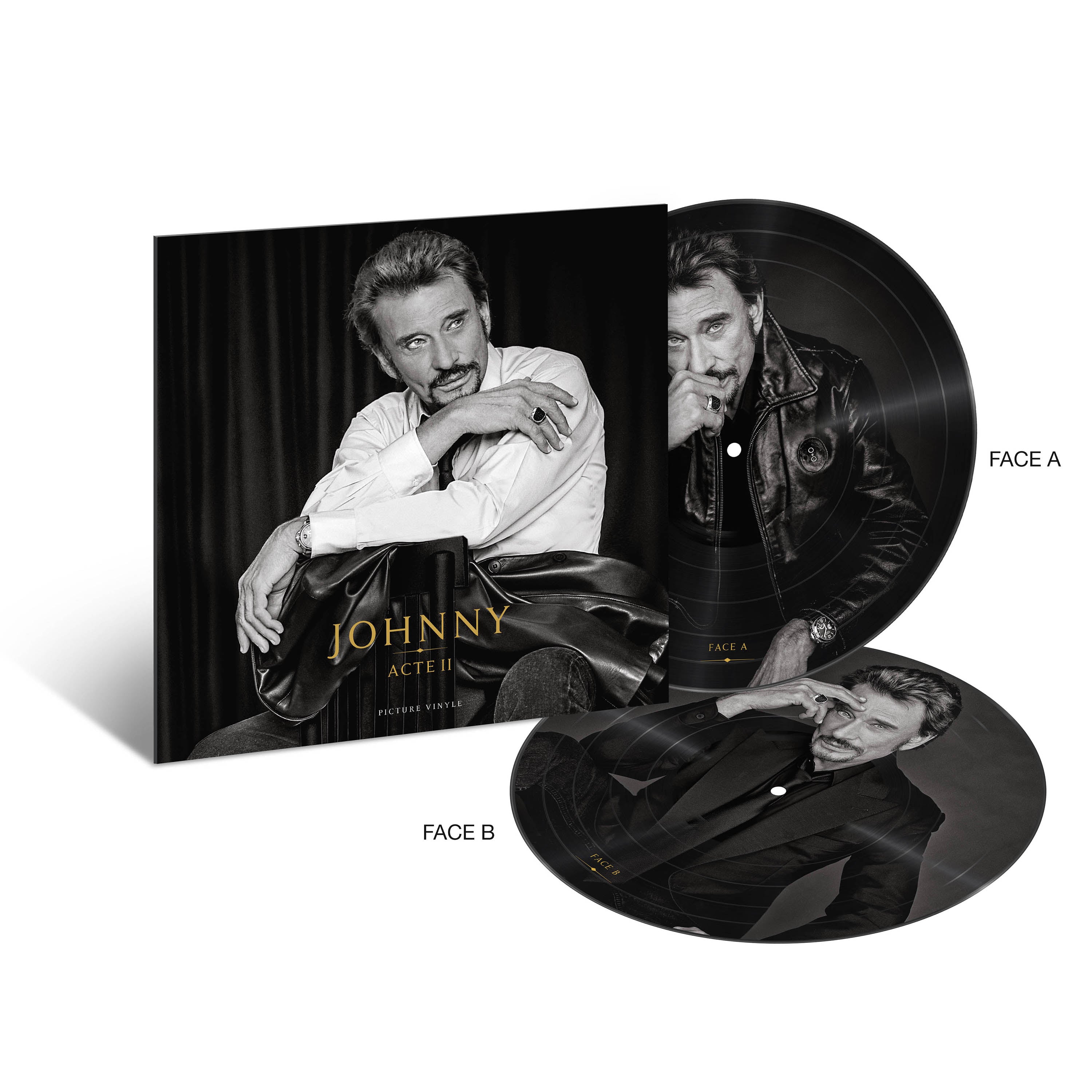 JOHNNY ACTE II - Picture vinyle numéroté